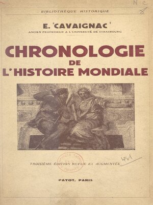 cover image of Chronologie de l'histoire mondiale